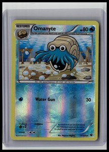 Omanyte - XY - Fates Collide 17/124 Uncommon Reverse-Holo Pokemon TCG