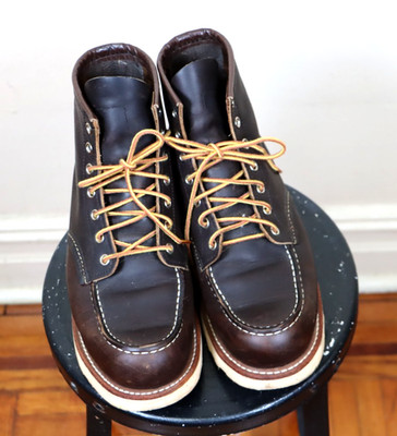 Red Wing Shoes Moc Toe Heritage 4533 dark brown leather boots: 10