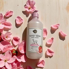2 Pack Shower Mate Goat Milk Body Wash with Strawberry 27 fl oz Each  New VIRAL