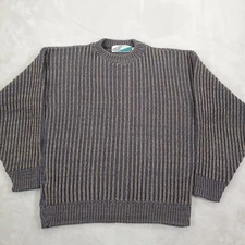 Uniform Code Mens Sweater XL Pullover Crew Vintage 90s Y2K Chunky Fisherman