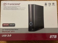 *NEW* Transcend 8TB StoreJet 35T3 USB3.0 External Desktop Hard Drive TS8TSJ35T3