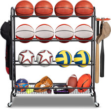 Basketball Rack Rolling Basketball Shooting Training Stand Sports Equipment Sto