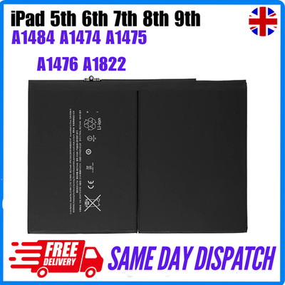 Ersatz Akku für iPad 5. 6. 7. 8. 9. Gen. A1484 A1474 A1475 A1476 A1822