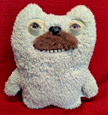 Fuggler 9" Hairy Fuggs Old Tooth Moustache Gray Stuffed Animal