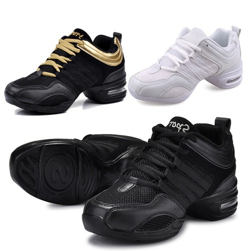 DAMEN JAZZ HIP HOP TANZ TURNSCHUHE SPORTSCHUHE MIT GETEILTER SOHLE TRAINER - Bild 1 von 13