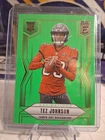 2025 Donruss Elite Football Aspirations Lime Green Tez Johnson #107