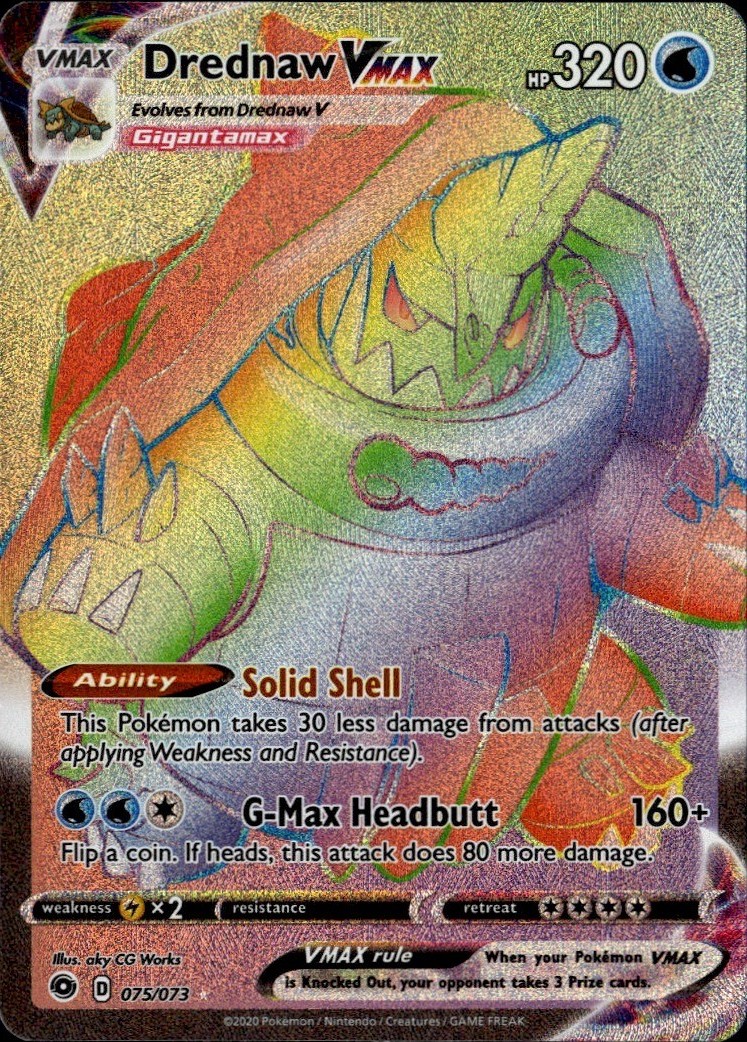 Drednaw VMAX (Secret) Secret Rare Champion's Path 75/73 NM