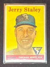 1958 Topps Baseball Jerry Staley #412 Chicago White Sox