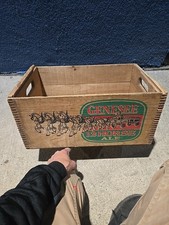 Antique Advertising Genesee 12 Horse Ale Wood...