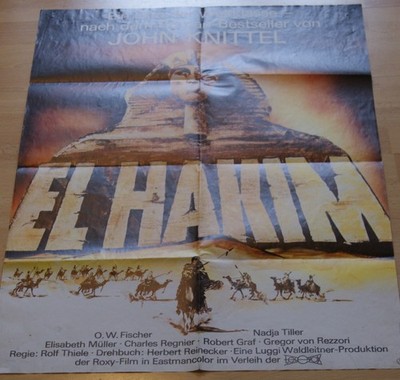 Filmplakat EA WA  El Hakim  O.W.Fischer, Nadja Tiller
