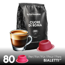Caffè Cuore di Roma 80 Capsules Compatible with Bialetti 0.27 per lighter