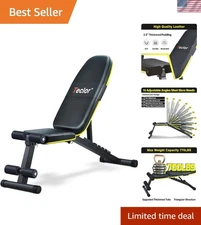 Versatile Home Gym Weight Bench – 770 Lbs Capacity, Quick Assembly, Eco-Friendly