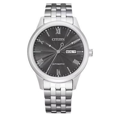 Citizen Automatic  Gray Dial Sapphire Crystal Stainless Steel Gents Watch Japan