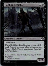 Hobbling Zombie C  Foil Innistrad: Midnight Hunt 106 LP-NM