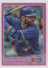 2015 Topps Chrome Pink Refractor Jose Bautista #137 u3f
