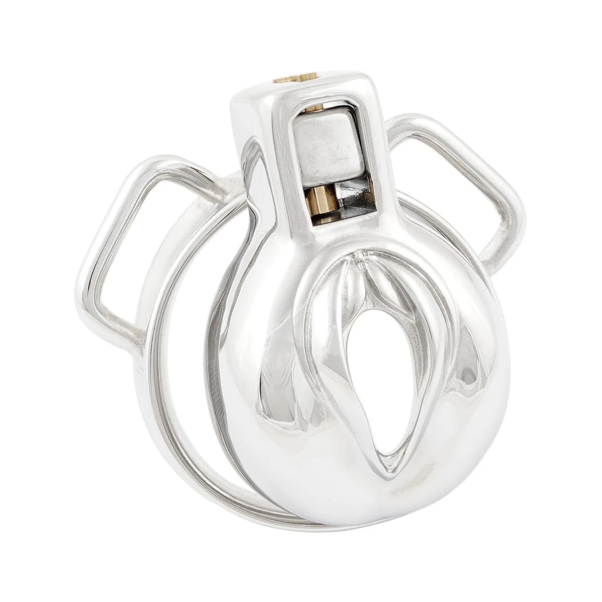 Male Short Sissy Chastity Device Base Ring Attachable Belt Stainless Steel Me...