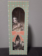 Vintage 1980s Pierrot Mime Clown Doll 7" Porcelain Jester Heart Sealed Box NOS