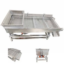 12mm Stainless Steel Linear Vibrating Screen Electric Sifter 110V Double Motors