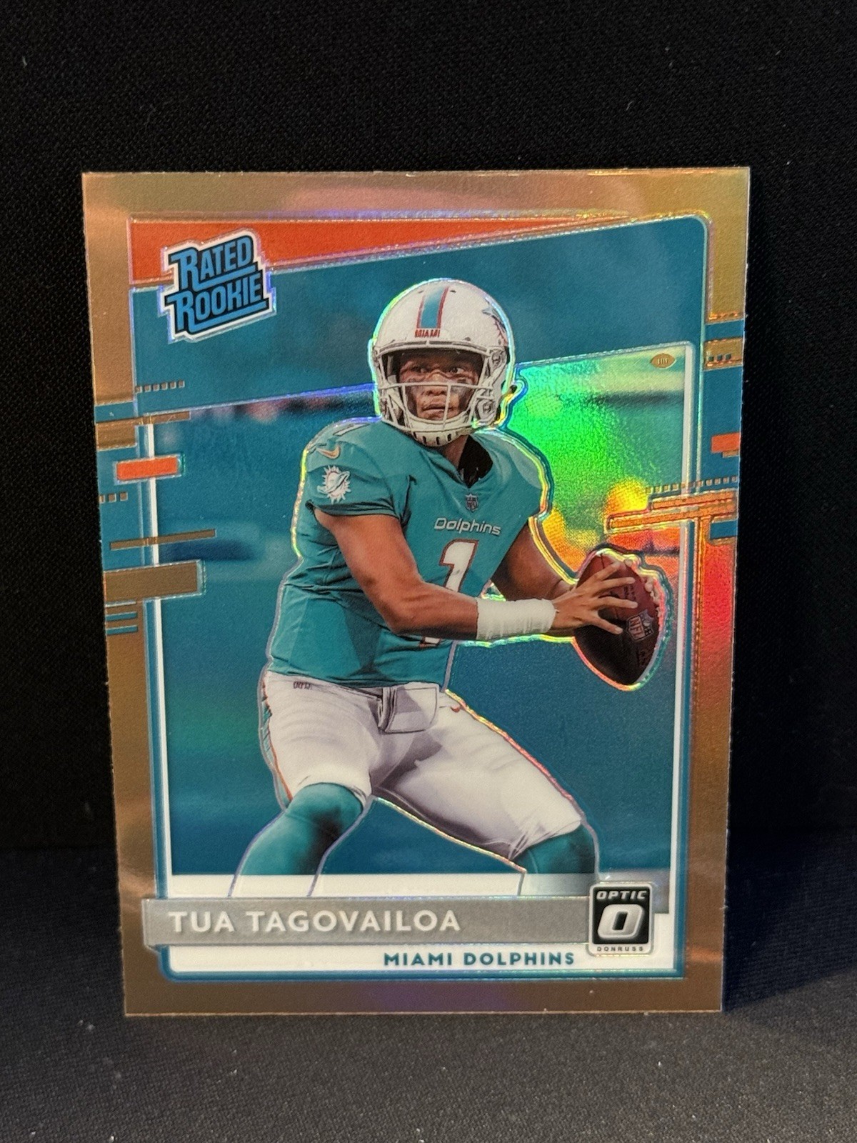 2020 Panini Donruss Optic Tua Tagovailoa Bronze Rated Rookie RC SP #152 Dolphins