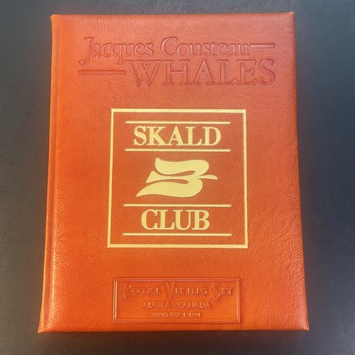 Jacques Cousteau Whales Limited Edition To 375! HC Book Leather Bound 1986 Vtg - Picture 2 of 17