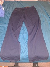 CARHARTT B159 - Men's Navy Loose Original Fit Canvas Carpenter Jeans - 34 36 NWT