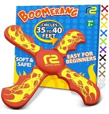 Boomerang for Kids - It Really Does Fly Back - Fun Easy to Use Gifts for Red