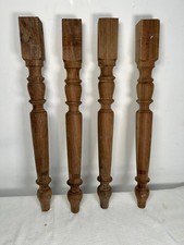 Gambe in legno massello per tavolo modello "TORNITA RUSTICA" - Set di 4 pz -