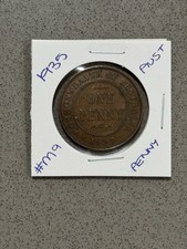 🟩1935 PENNY MINTED MELBOURNE AUSTRALIA EARLY DATE ONE PENNY KING GEORGE V #M9🟩