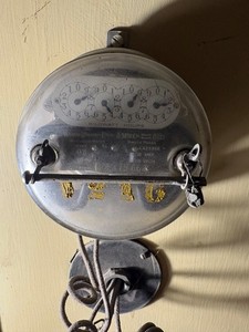 WESTINGHOUSE WATTHOUR METER TYPE OB SINGLE PHASE 15 AMP 115-230V VINTAGE Read