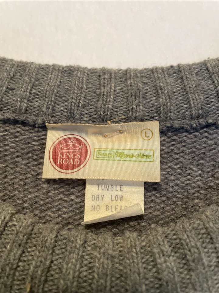 Vintage 60’s Sweater Sears Kings Road Large Wool Blend Snow Men’s Christmas Ski - Image 2 of 4