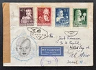 AtoZ. 1949 Austria Child Welfare Better Set on Censored Airmail FDC to Israel