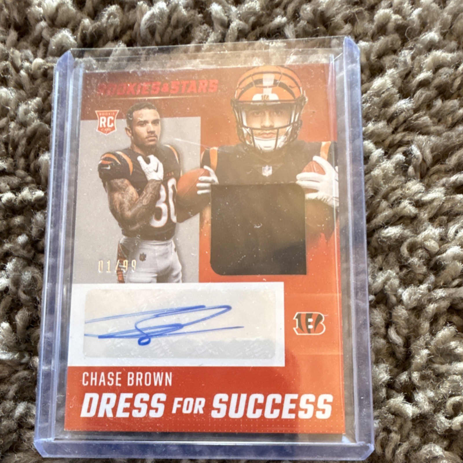 Chase Brown Panini Rookies & Stars Dress for Success Autograph Relic #DSCB Base