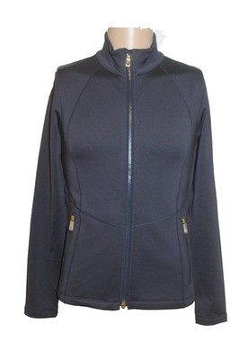 Bogner ANESKA Womens Sport Golf Ski Jacket Sweater Navy Blue Size 36 S Fleece