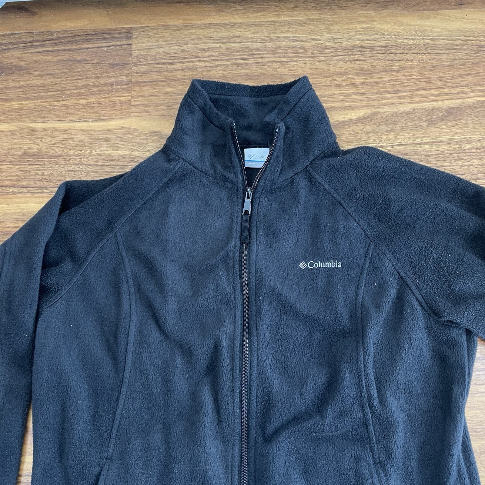 Columbia Black Basic Jacket XL Polyester Fleece Z… - image 6