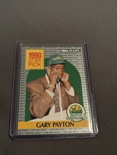 Gary Payton NBA Hoops 90-91 #391 Rookie Card Seattle Supersonics