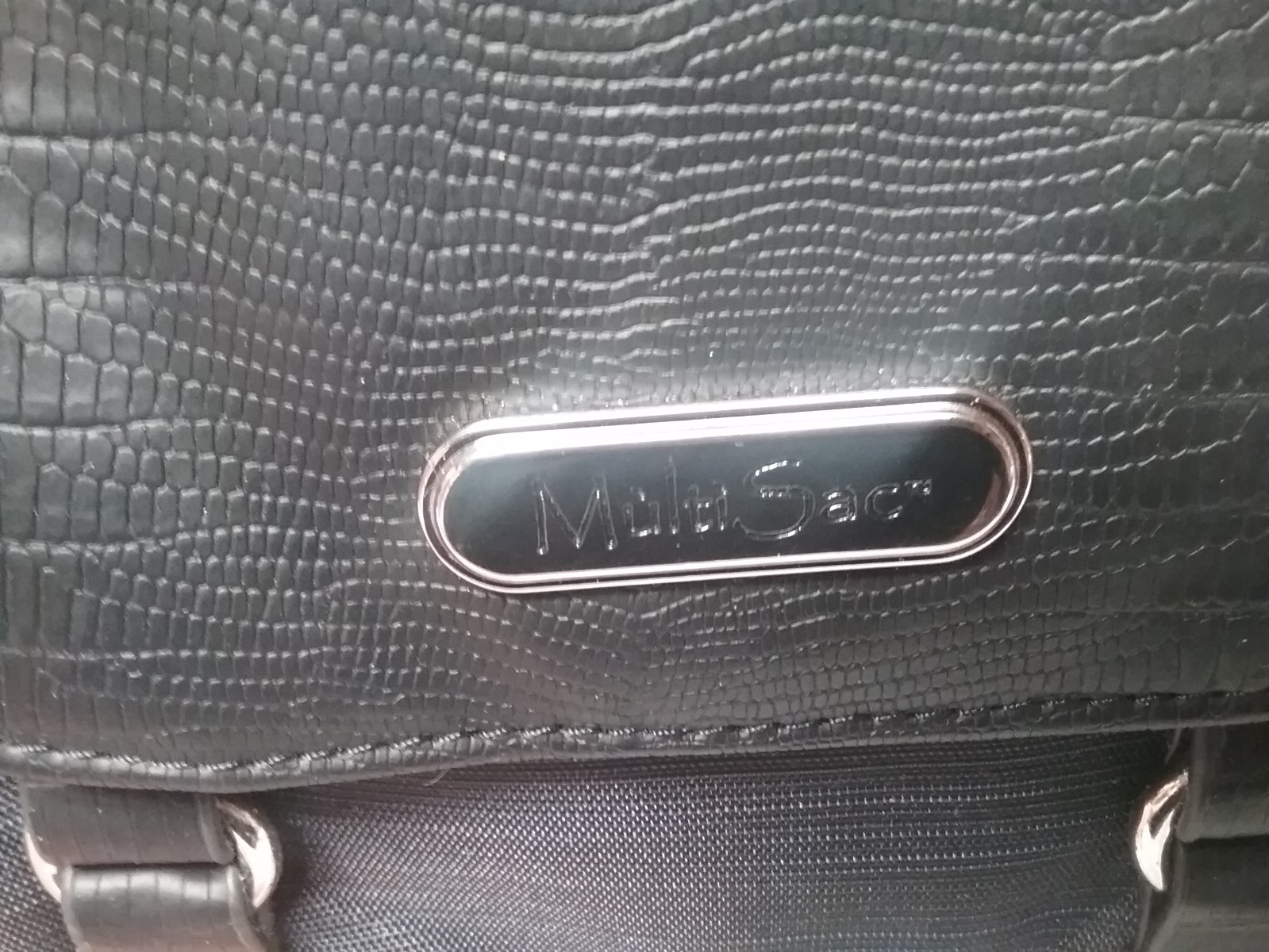 Multi Sac Black Backpack Multi Compartments 9"W x… - image 4