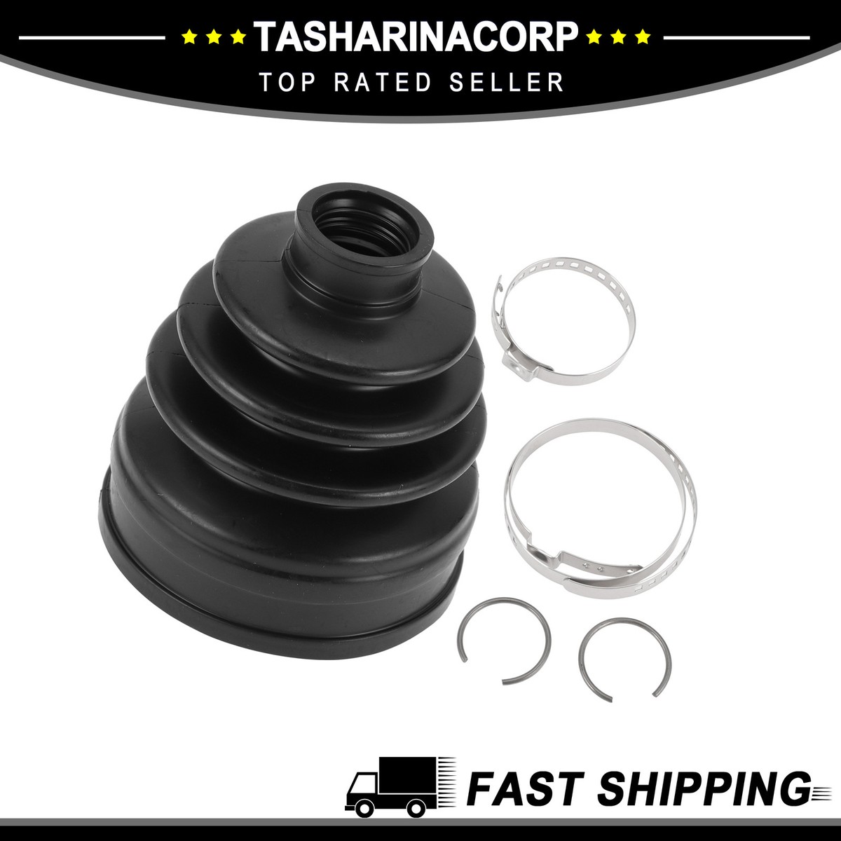 3817A135 Inner CV Joint Boot Kit w/ Clamps for Mitsubishi Lancer