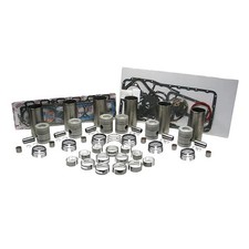 Engine Rebuild Kit - Less Bearings - Flanged Liners Fits Massey Ferguson