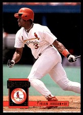 Brian Jordan 1994 Donruss #586 Cardinals MLB READ FREE SHIPPING AutographDen