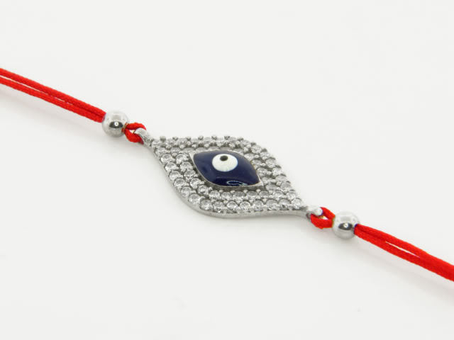 Женский браслет из стерлингового серебра 925 пробы с фианитами Сглаз 4990₽