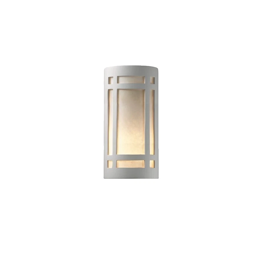 White Ceramic Transitional Wall Lighting Fixtures