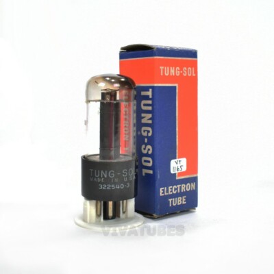 True NOS NIB Vintage Tung-Sol USA 6W6GT Black Box Plate Top [] Get Tube