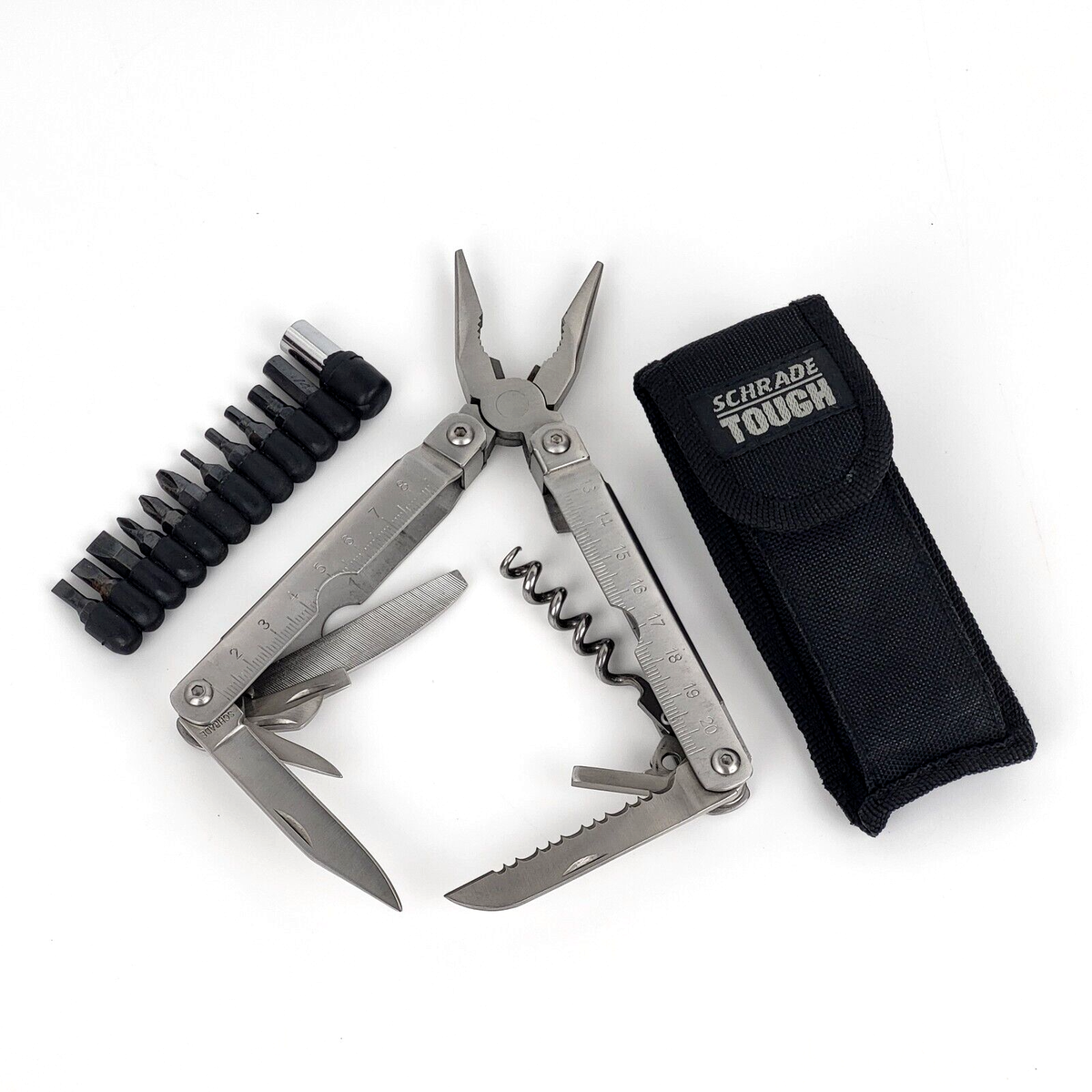 【 VTG】STAB TRAINER Vtg Schrade - 11 in 1 Needle Nose Plier Multitool Knife & 11 Bits