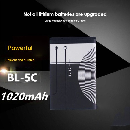 Batteria 10 pezzi 1020 mah BL-5C per telefono Nokia N70 N91 N72 E60 1100 3110 3650 7600 - Foto 3 di 16