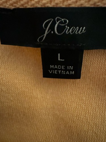 J Crew super soft Sweatshirt Tangerine Orange CrewNeck Cotton Long Sleeve L - Picture 11 of 12