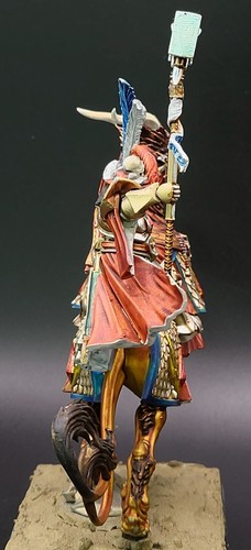 Painted General of the Empire on Imperial Demigryph ConversionOld World WFB Rare - Picture 6 of 6