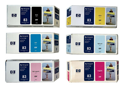 Original HP Designjet 5000 5500 / Nr. 83 UV C4940A C4941A C4942A C4943A C4945A