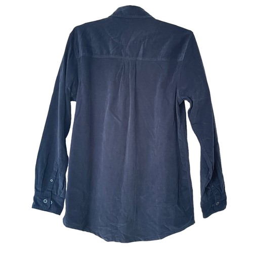 Camisa de pana Boulder Creek Trading para hombre grande azul oscuro grande y alta - Imagen 2 de 6