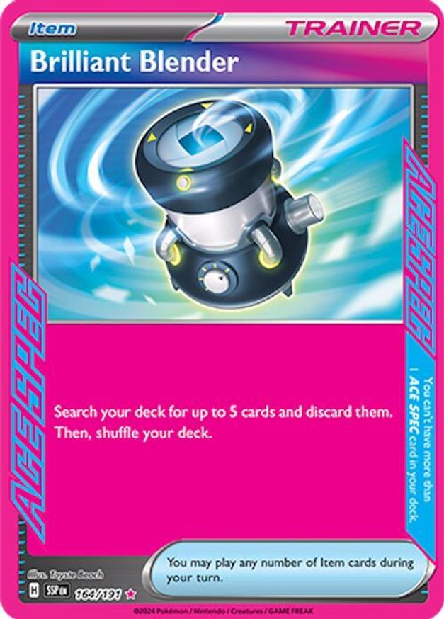 Pokemon Brilliant Blender (164/256) Surging Sparks LP HOLO