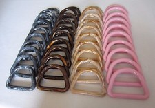 Lot of 40 Assorted Marble 3" D Plastic Macrame Marbella Rings Craft Supplies DIY